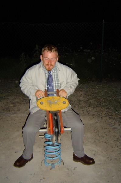 Marc sur son cheval!